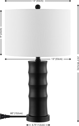 Safavieh Zamora TBL4493A Black Lamp main image
