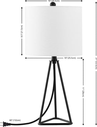 Safavieh Vernelle TBL4494A Black Lamp main image