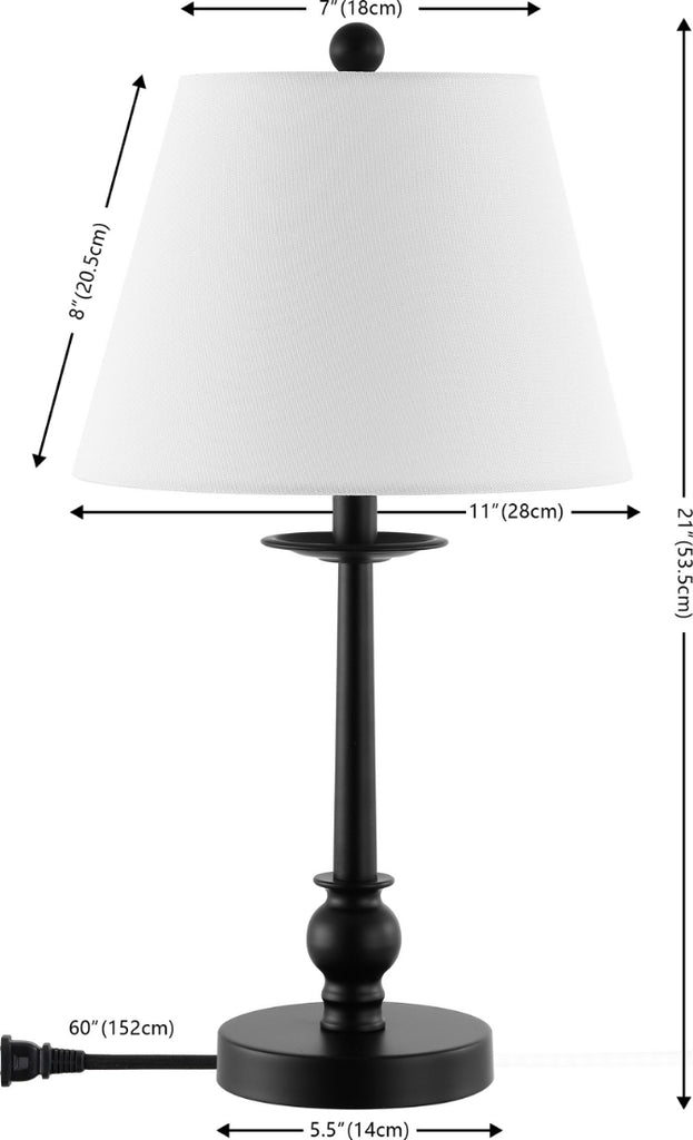 Safavieh Clysa TBL4502A Black Lamp main image
