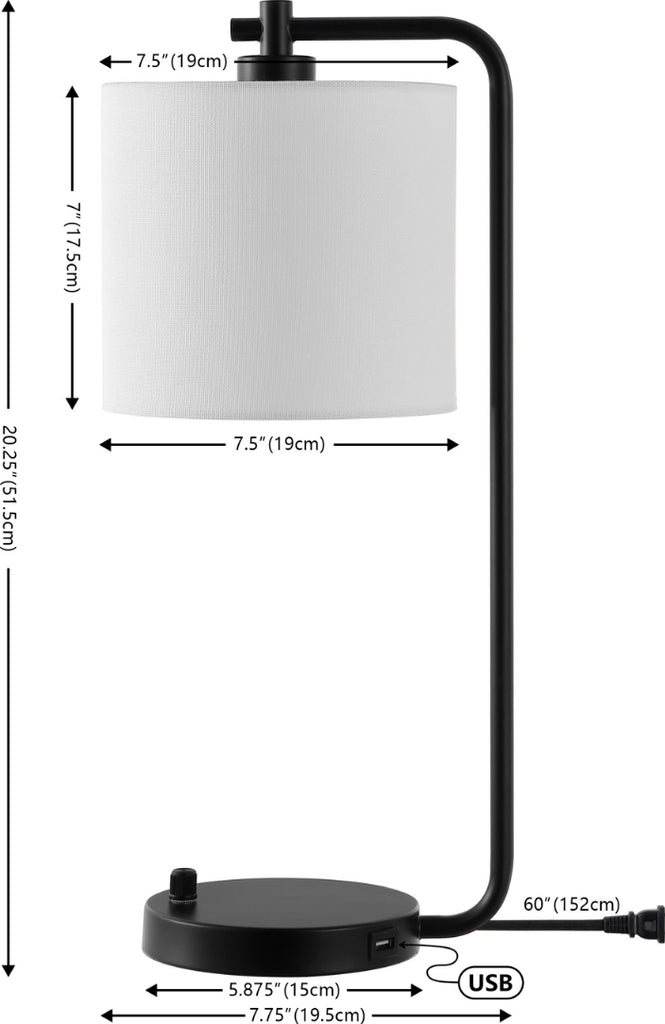 Safavieh Follett TBL4506A Black Lamp main image