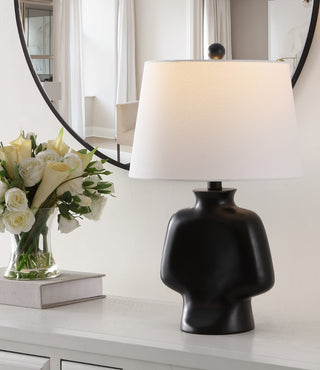 Safavieh Johari TBL4512A Black Lamp Room Scene On Feature