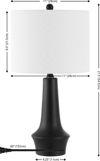 Safavieh Solyn TBL4514A Black Lamp main image