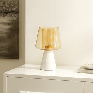 Safavieh Soraya TBL4516A Amber / White Lamp Room Scene Off Feature