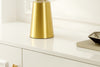 Safavieh Vassar TBL4517A Brass / Clear Lamp Room Scene Off Feature