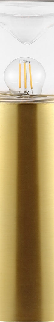 Safavieh Vassar TBL4517A Brass / Clear Lamp Main Off