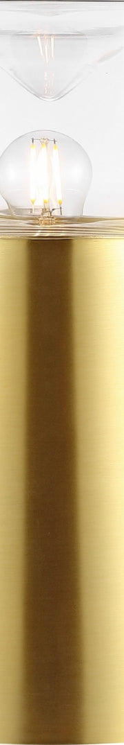 Safavieh Vassar TBL4517A Brass / Clear Lamp Main On
