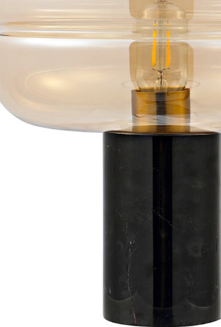 Safavieh Runa TBL4518A Amber / Black Marble Lamp Main Off