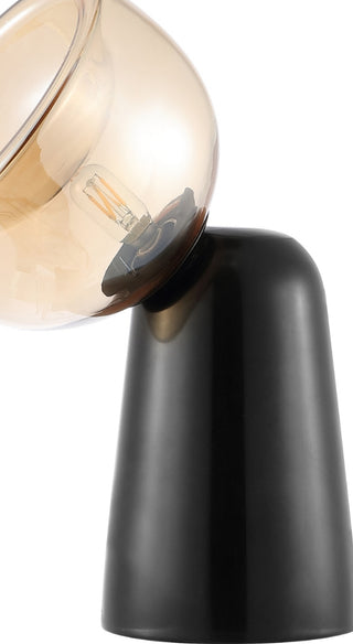 Safavieh Omara TBL4521A Amber / Black Marble Lamp Main Off