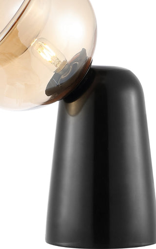 Safavieh Omara TBL4521A Amber / Black Marble Lamp Main On