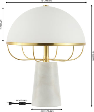 Safavieh Fraser TBL4525A White / Brass Lamp main image