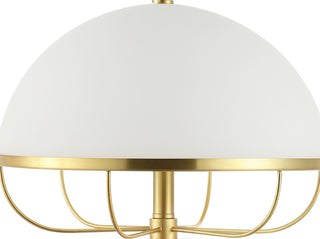Safavieh Fraser TBL4525A White / Brass Lamp Main Off