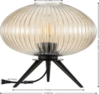 Safavieh Coehlo TBL4529A Amber / Black Lamp main image
