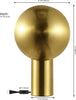 Safavieh Frey TBL4533A Brass Lamp main image