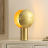 Safavieh Frey TBL4533A Brass Lamp Room Scene On Feature