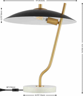 Safavieh Studio TBL4538A Black / Brass Lamp main image