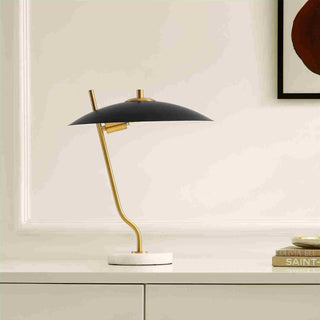 Safavieh Studio TBL4538A Black / Brass Lamp Room Scene Off Feature
