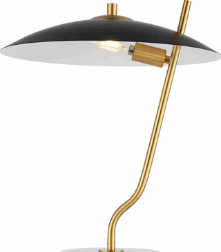 Safavieh Studio TBL4538A Black / Brass Lamp Main On