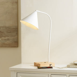 Safavieh Nuka TBL4544B White / Natural Lamp Room Scene On Feature