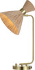 Safavieh Sohma TBL4545A Brass / Natural Lamp Main On