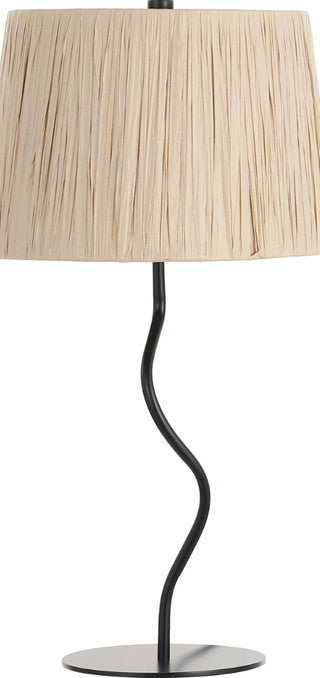 Safavieh Ziggi TBL4546A Black / Natural Lamp Main Off