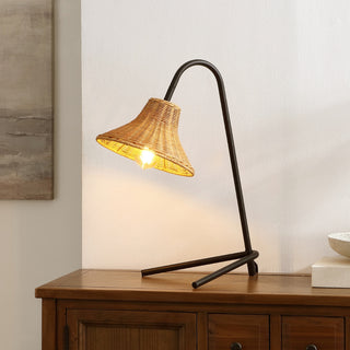 Safavieh Cleo TBL4549A Black / Natural Lamp Room Scene On Feature