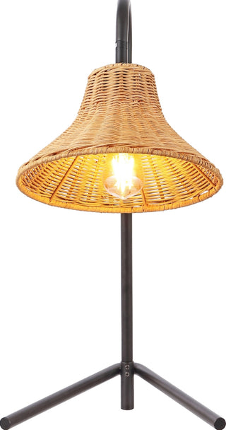 Safavieh Cleo TBL4549A Black / Natural Lamp Main On