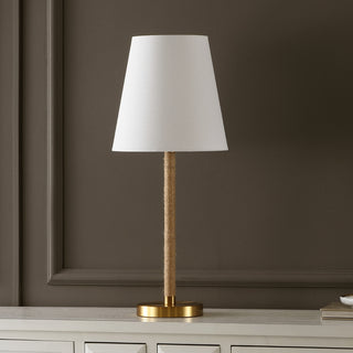 Safavieh Andi TBL4554A Brass / Natural Lamp Room Scene Off Feature
