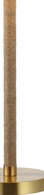 Safavieh Andi TBL4554A Brass / Natural Lamp Main On