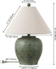 Safavieh Dylan TBL4560A Antique Green Lamp main image