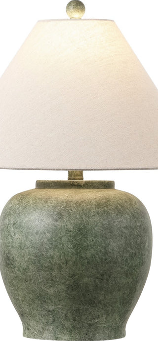 Safavieh Dylan TBL4560A Antique Green Lamp Main On