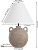 Safavieh Soline TBL4563A Antique Brown Lamp main image