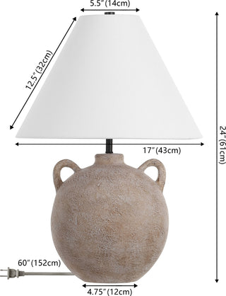 Safavieh Soline TBL4563A Antique Brown Lamp main image