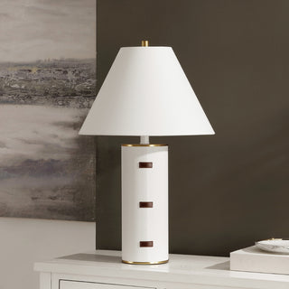 Safavieh Flavie TBL4564A White / Gold Lamp Room Scene Off Feature