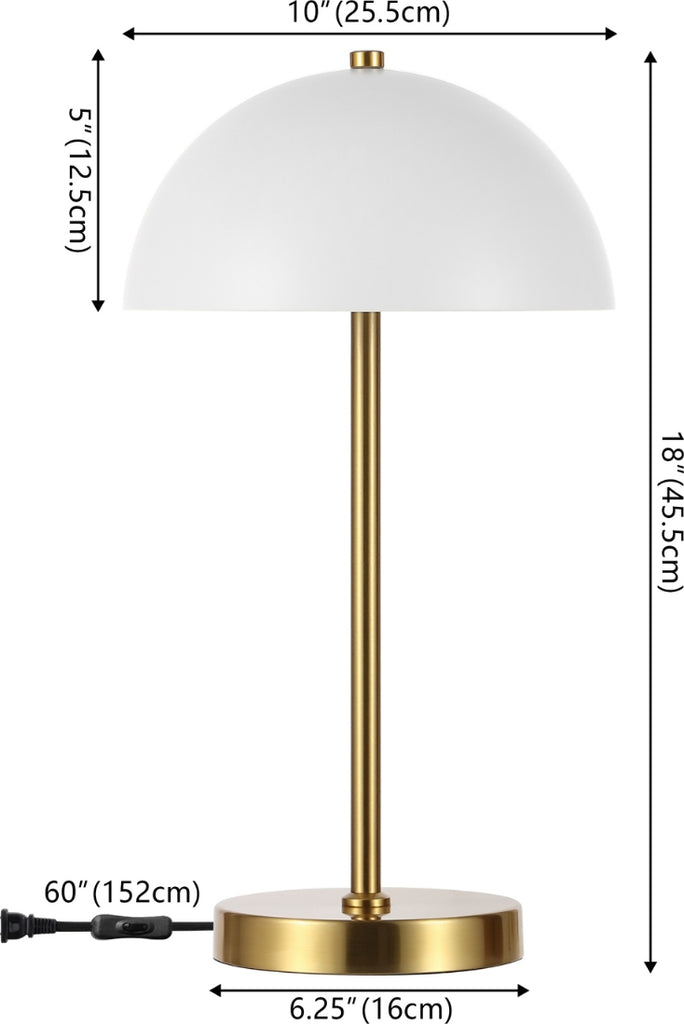 Safavieh Goldie TBL4566A Brass / White Lamp main image