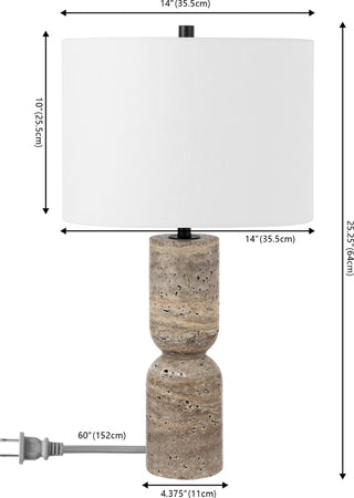 Safavieh Nara TBL4574A Grey Lamp main image