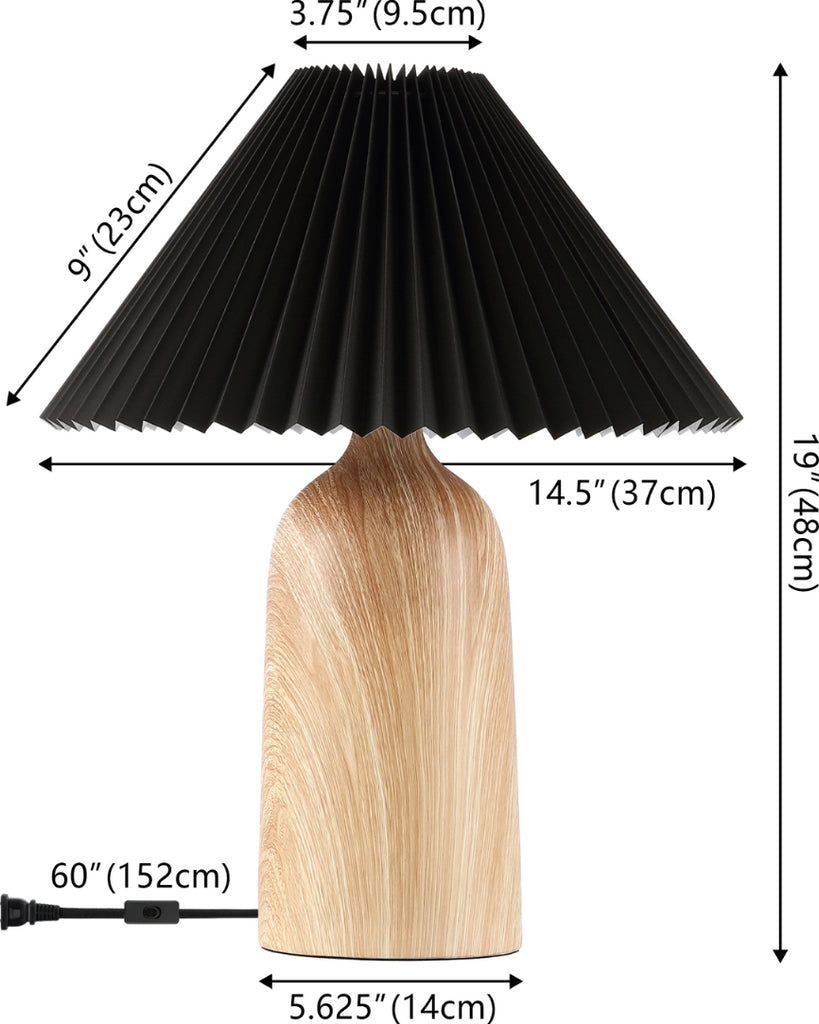 Safavieh Fabi TBL4575A Black / Natural Lamp main image