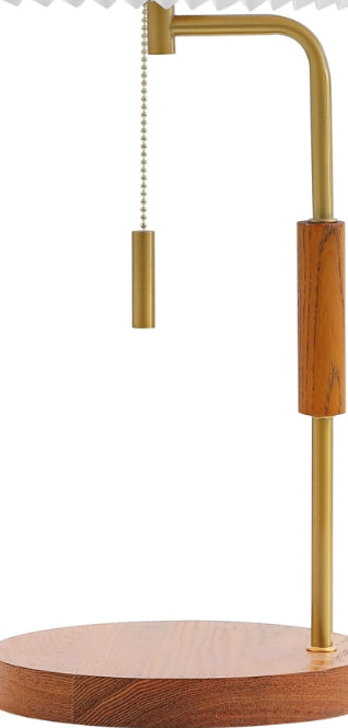 Safavieh Jonah TBL4576A Walnut / Brass Lamp Main Off
