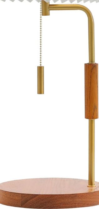 Safavieh Jonah TBL4576A Walnut / Brass Lamp Main On