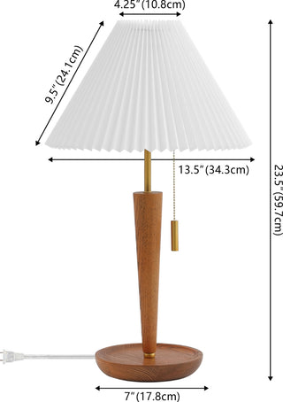 Safavieh Ronny TBL4577A Walnut / Brass Lamp main image