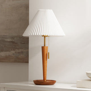 Safavieh Ronny TBL4577A Walnut / Brass Lamp Room Scene Off Feature