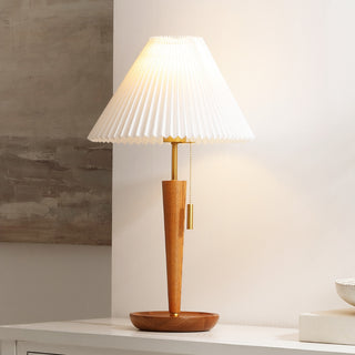 Safavieh Ronny TBL4577A Walnut / Brass Lamp Room Scene On Feature