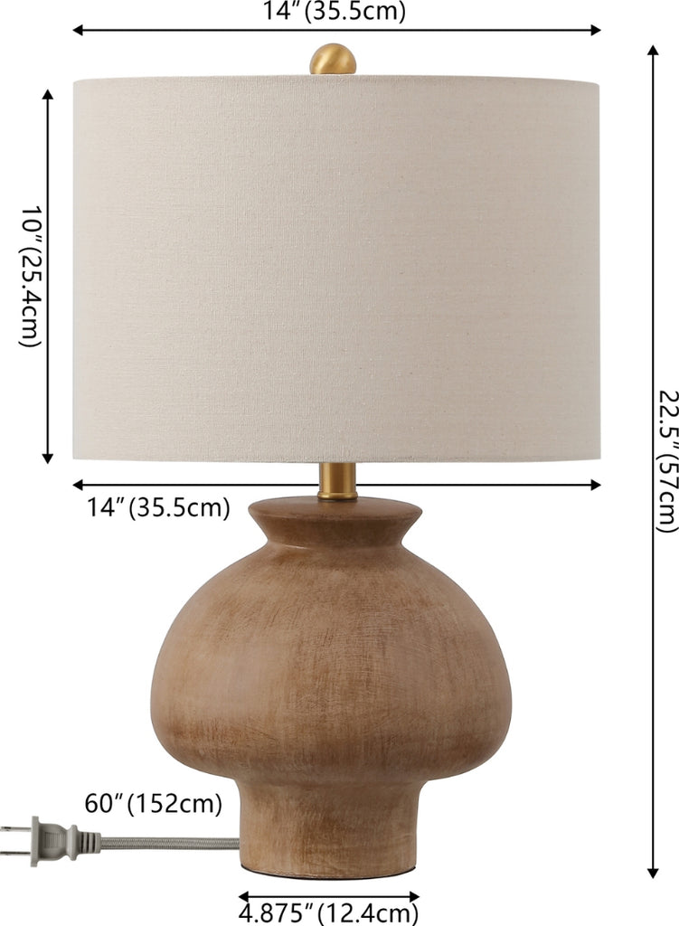 Safavieh Noam TBL4578A Light Brown Lamp main image
