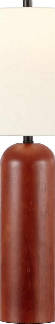 Safavieh Rennie TBL4580A Walnut Lamp Main On