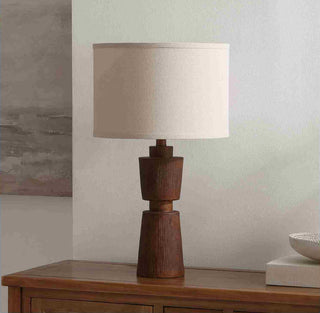 Safavieh Nici TBL4581A Brown Lamp Room Scene Off Feature