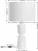 Safavieh Nici TBL4581B White Lamp main image