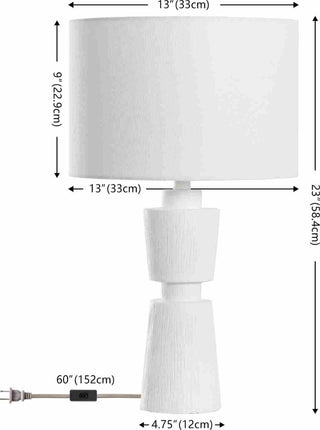 Safavieh Nici TBL4581B White Lamp main image
