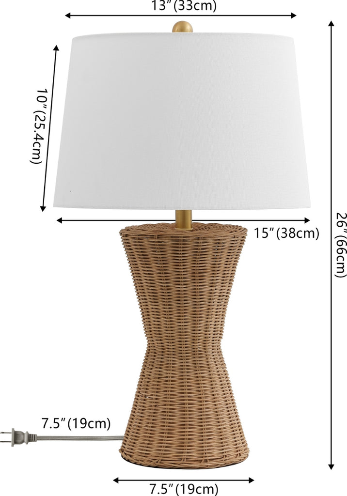 Safavieh Aitana TBL4582A Natural / Brass Lamp main image