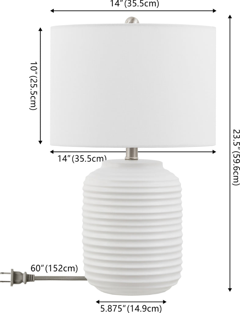 Safavieh Elio TBL4586A White Lamp main image