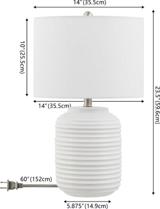 Safavieh Elio TBL4586A White Lamp main image