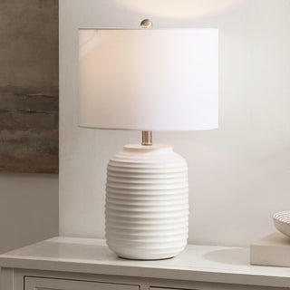 Safavieh Elio TBL4586A White Lamp Room Scene On Feature